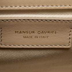 Pre Owned Mansur Gavriel Beige Leather Lady Tote
