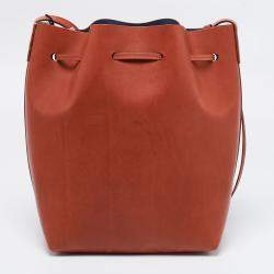Mansur Gavriel Brandy Leather Bucket Bag  