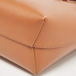 Mansur Gavriel Brown Leather Mini Bucket Bag