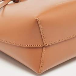 Mansur Gavriel Brown Leather Mini Bucket Bag