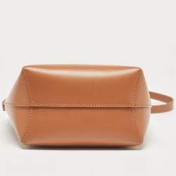 Mansur Gavriel Brown Leather Mini Bucket Bag