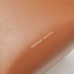 Mansur Gavriel Brown Leather Mini Bucket Bag