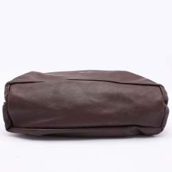 Mansur Gavriel Burgundy Leather Cloud Clutch