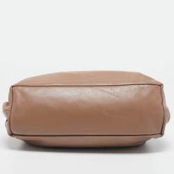 Pre Owned Mansur Gavriel Beige Leather Cloud Clutch