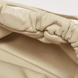 Mansur Gavriel Beige Leather Mini Cloud Clutch Bag