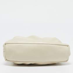 Mansur Gavriel Beige Leather Mini Cloud Clutch Bag