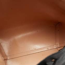 Pre Owned Mansur Gavriel Black Leather Drawstring Bucket Bag