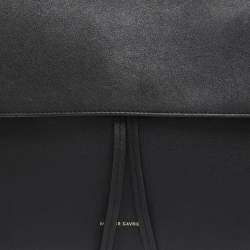 Pre Owned Mansur Gavriel Black Leather Lady Top Handle Bag