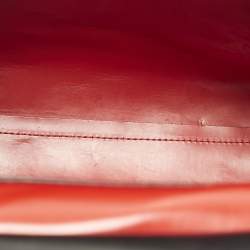 Pre Owned Mansur Gavriel Lady Flap Black Leather Top Handle Bag