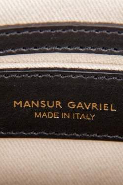 Mansur Gavriel Black Leather Crossbody Bag