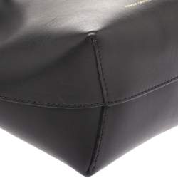Mansur Gavriel Black Leather Mini Drawstring Bag