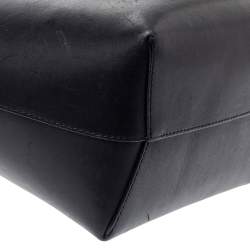 Mansur Gavriel Black Leather Drawstring Bucket Bag 