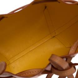 Mansur Gavriel Tan Leather Mini Bucket Bag