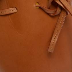 Mansur Gavriel Tan Leather Mini Bucket Bag