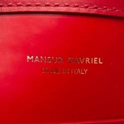 Mansur Gavriel Red Leather Dome Satchel