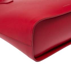 Mansur Gavriel Red Leather Dome Satchel