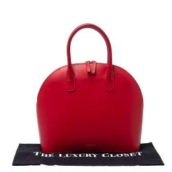 Mansur Gavriel Red Leather Dome Satchel