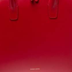 Mansur Gavriel Red Leather Dome Satchel