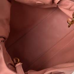 Mansur Gavriel Salmon Pink Leather Protea Drawstring Shoulder Bag