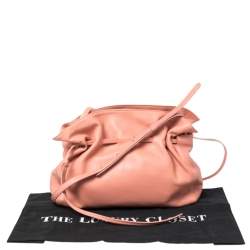 Mansur Gavriel Salmon Pink Leather Protea Drawstring Shoulder Bag