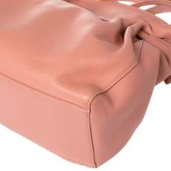 Mansur Gavriel Salmon Pink Leather Protea Drawstring Shoulder Bag
