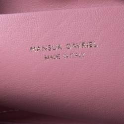 Mansur Gavriel Salmon Pink Leather Protea Drawstring Shoulder Bag