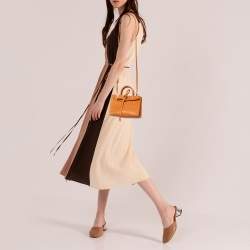 Pre Owned Mansur Garvriel Cammello Leather Mini Sun Bag