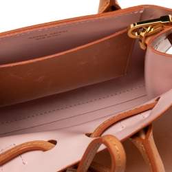 Pre Owned Mansur Garvriel Cammello Leather Mini Sun Bag