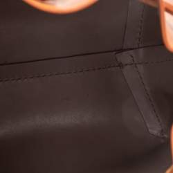 Pre Owned Mansur Gavriel Light Orange Leather Mini Bucket Bag