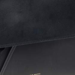 Pre Owned Mansur Gavriel Black Leather Mini Lady Bag