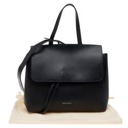 Pre Owned Mansur Gavriel Black Leather Mini Lady Bag