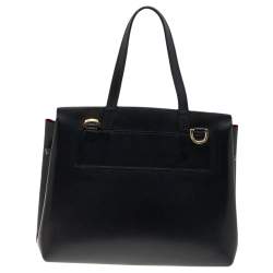 Pre Owned Mansur Gavriel Black Leather Mini Lady Bag