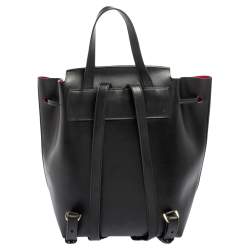Mansur Gavriel Black Leather Drawstring Backpack
