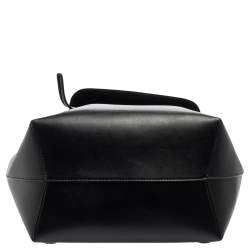 Mansur Gavriel Black Leather Drawstring Backpack
