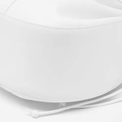 Pre Owned Mansur Gavriel White Leather Bucket Bag