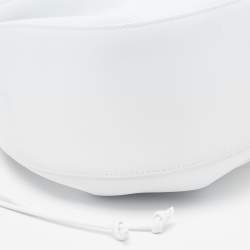 Pre Owned Mansur Gavriel White Leather Bucket Bag