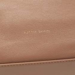 Pre Owned Mansur Gavriel Light Brown Leather Protea Drawstring Shoulder Bag