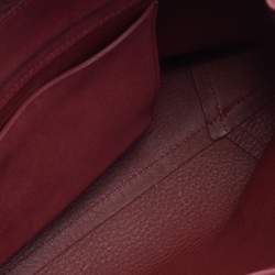 Mansur Gavriel Burgundy Suede Lady Top Handle Bag