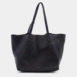 Mansur Gavriel Black Leather Tote