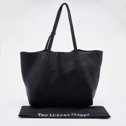 Mansur Gavriel Black Leather Tote