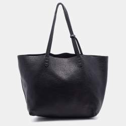 Mansur Gavriel Black Leather Tote