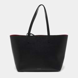 Mansur Gavriel Black Leather Large Shopper Tote