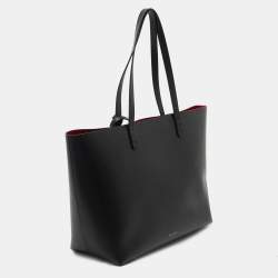 Mansur Gavriel Black Leather Large Shopper Tote