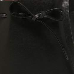 Pre Owned Mansur Gavriel Black leather Mini Bucket Bag