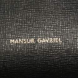 Pre Owned Mansur Gavriel Black leather Mini Bucket Bag