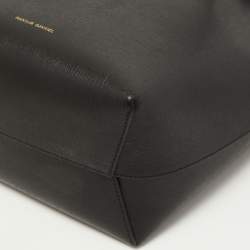 Pre Owned Mansur Gavriel Black leather Mini Bucket Bag