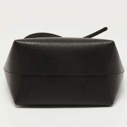 Pre Owned Mansur Gavriel Black leather Mini Bucket Bag