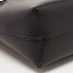 Mansur Gavriel Black Leather Bucket Drawstring Bag