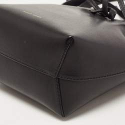 Mansur Gavriel Black Leather Bucket Drawstring Bag