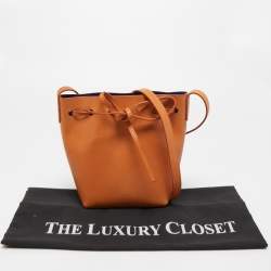 Mansur Gavriel Tan Leather Mini Bucket Bag